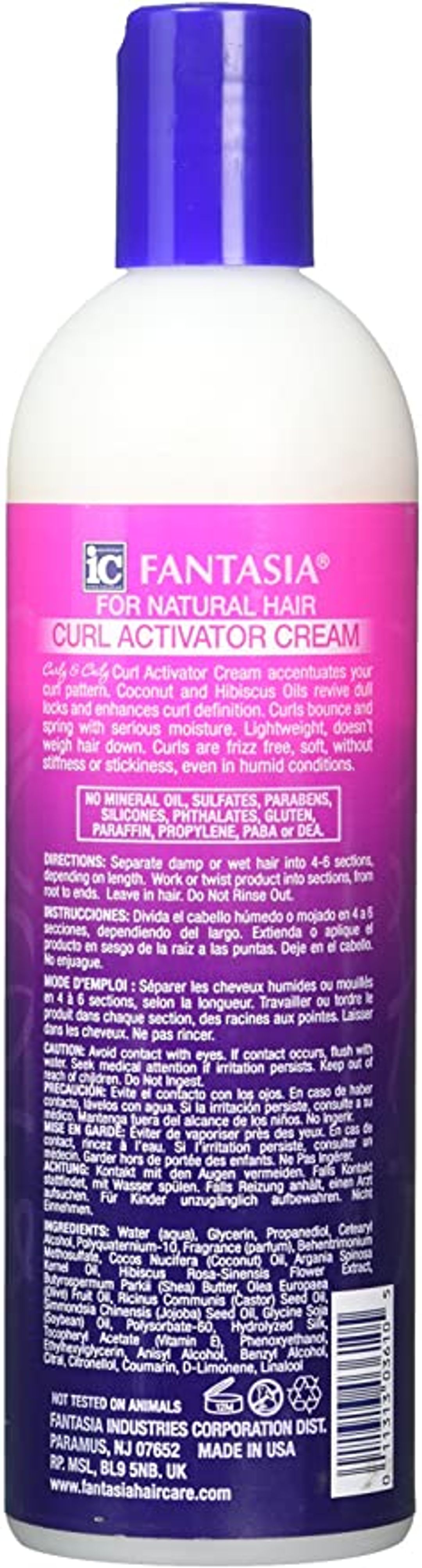IC Fantasia Curly & Coily - Curl Activator Cream - 12oz