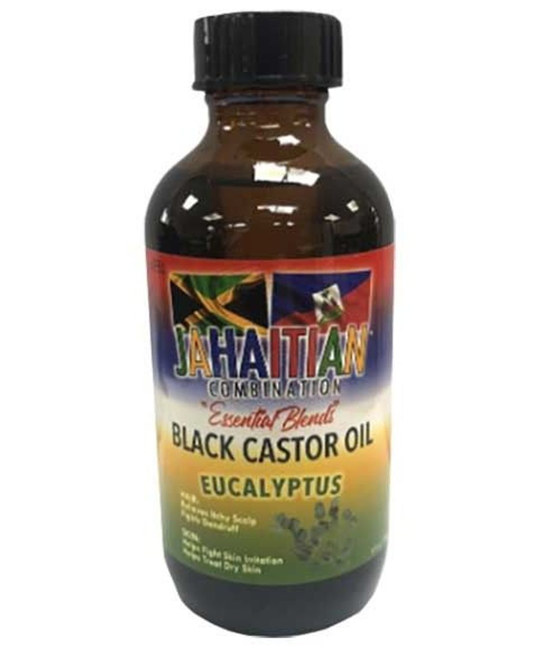 Jahaitian Essential Blends Black Castor Oil With Eucalyptus - 4oz
