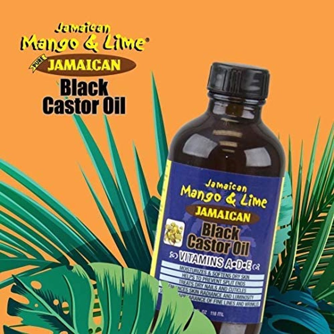 Jamaican Mango & Lime Black Castor Oil - vitamin A-D-E - 4oz