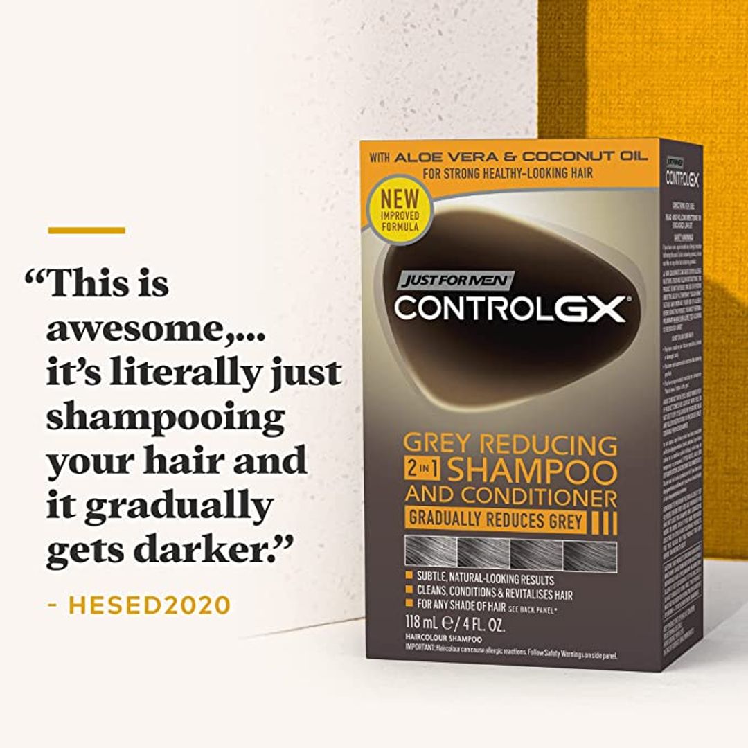 Just For Men Control Gx Grey Reducing 2 In 1 Shampoo & Conditioner - 147ml