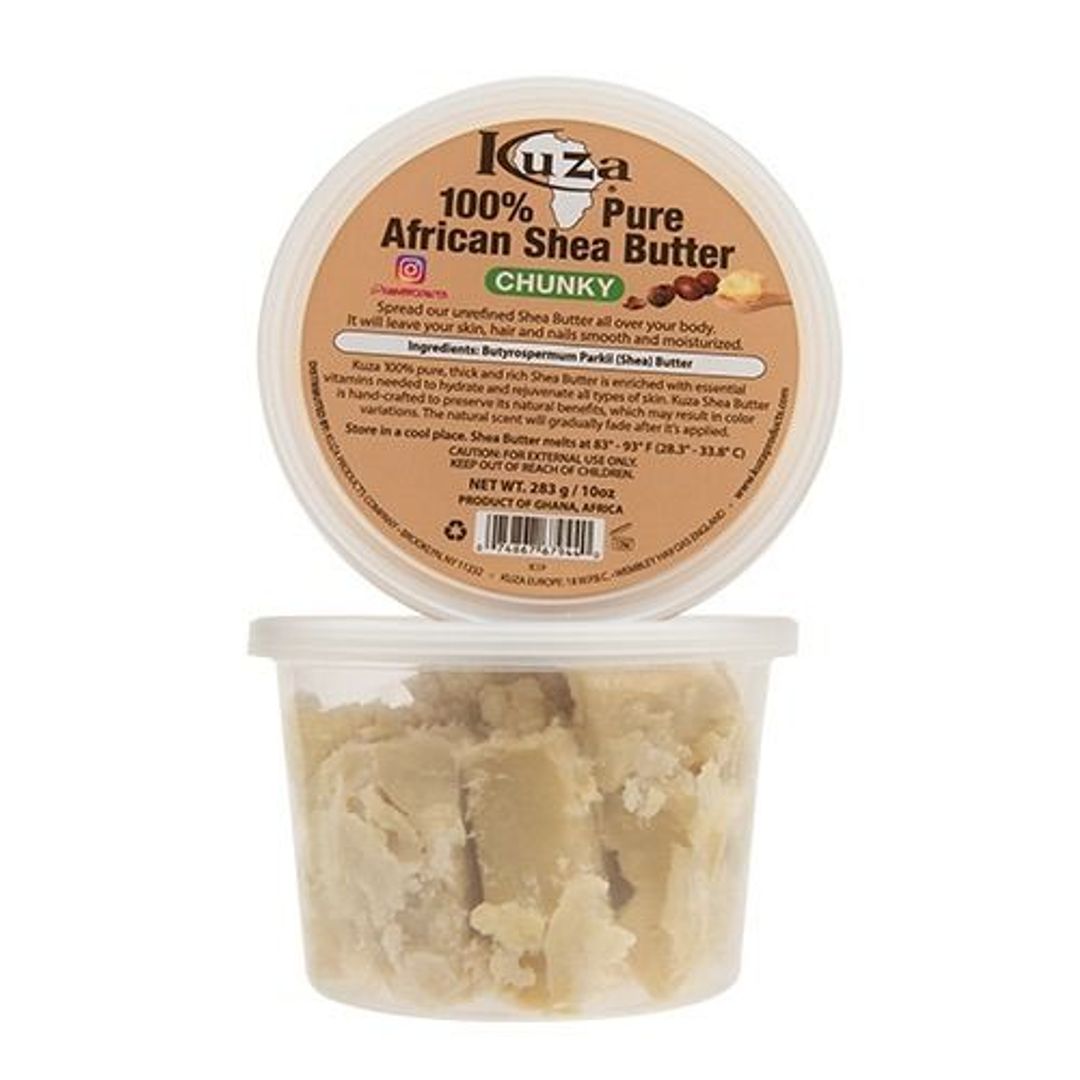 Kuza 100% African Shea Butter White Chunky - 10oz