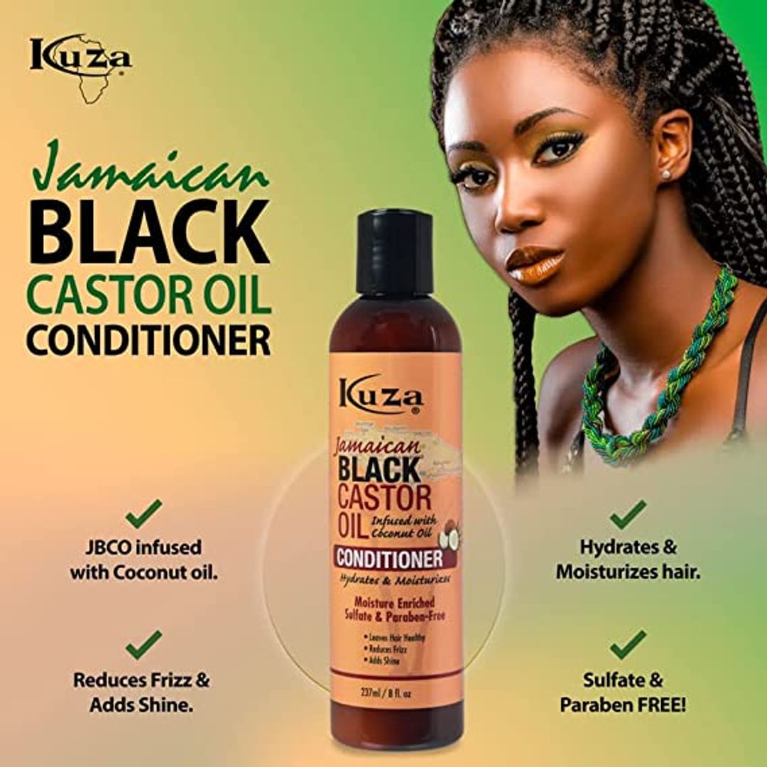 Kuza Jamaican Black Castor Oil Conditioner - 8oz