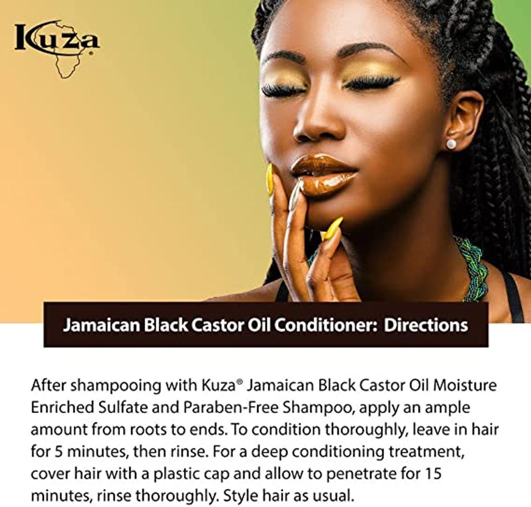 Kuza Jamaican Black Castor Oil Conditioner - 8oz