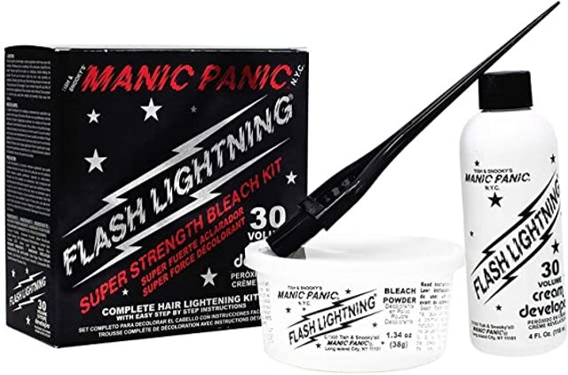 7. Manic Panic Flash Lightning Hair Bleach Kit, 30 Volume - wide 8