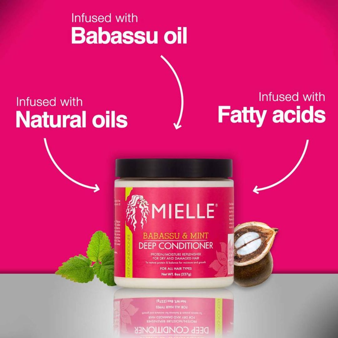 Mielle Organics Babassu Oil And Mint Deep Conditioner - 8oz