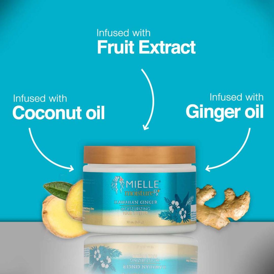 Mielle Organics Moisture Rx Hawaiian Ginger Moisturizing Hair Butter - 12oz