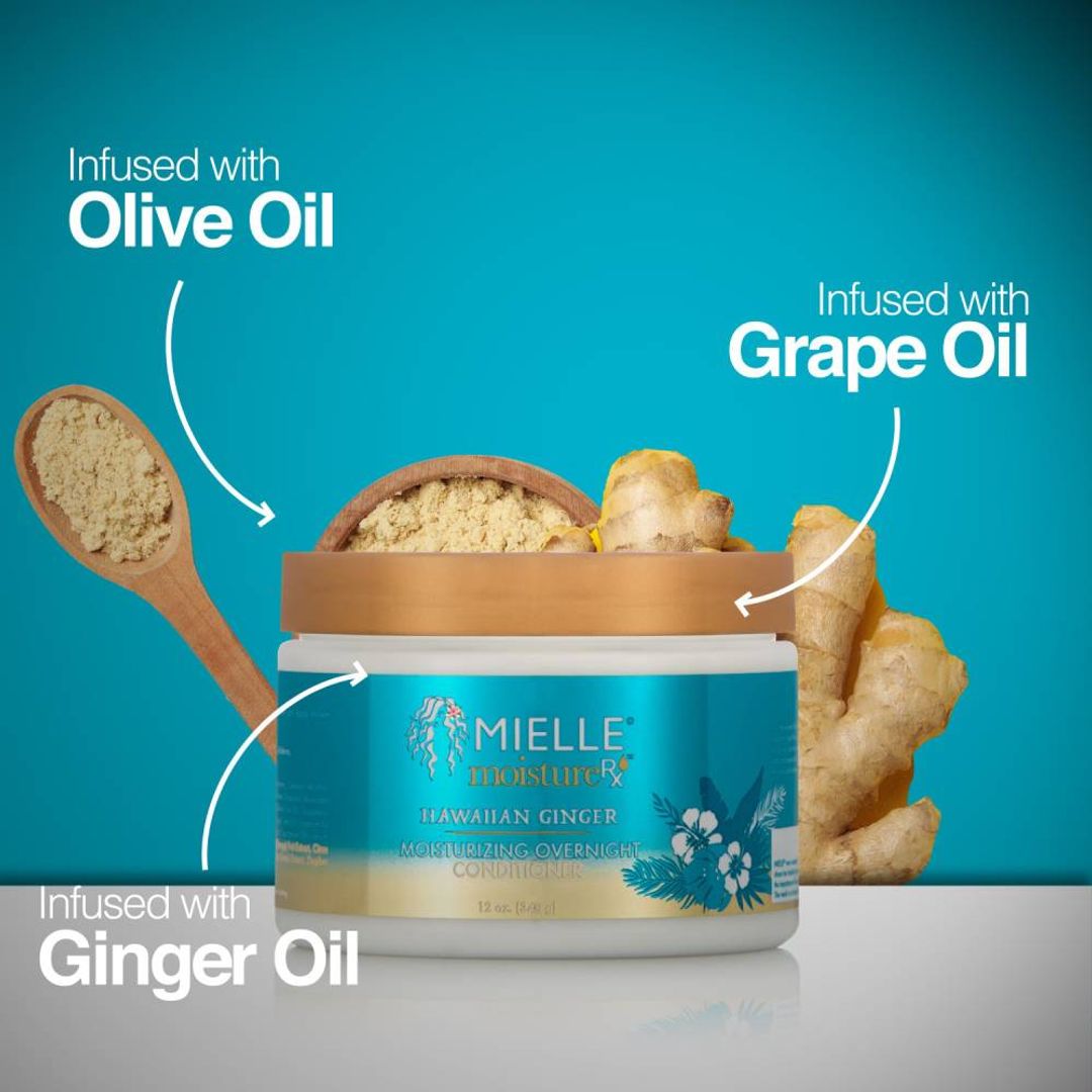 Mielle Organics Moisture Rx Hawaiian Ginger Moisturizing Overnight Conditioner - 12oz