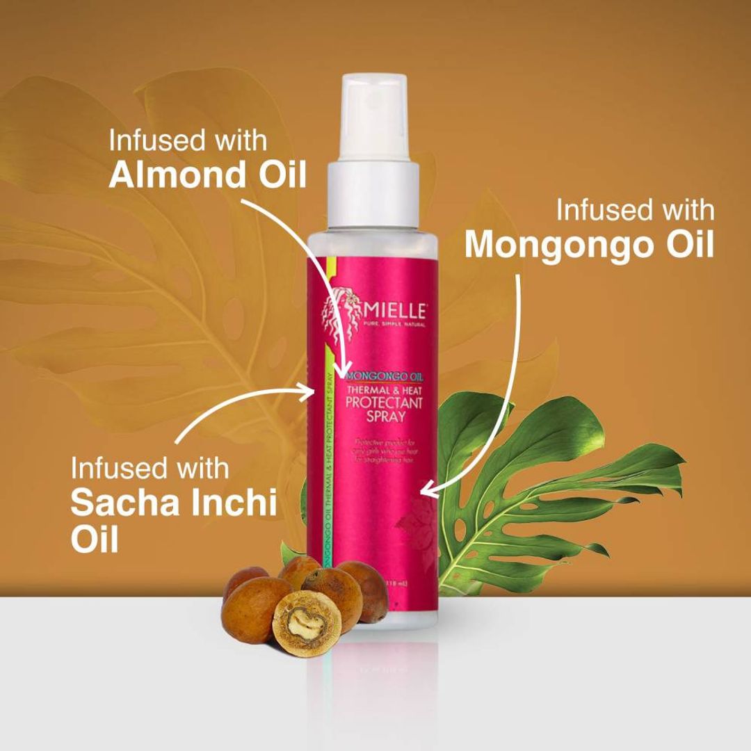 Mielle Organics Mongongo Oil Thermal And Heat Protectant Spray - 4oz