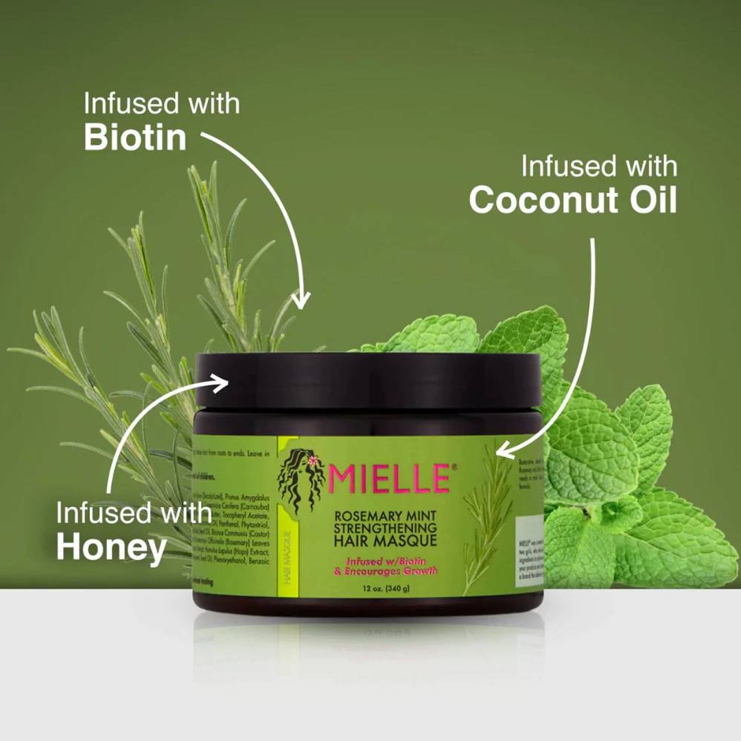 Mielle Organics Rosemary Mint Strengthening Hair Masque - 12oz