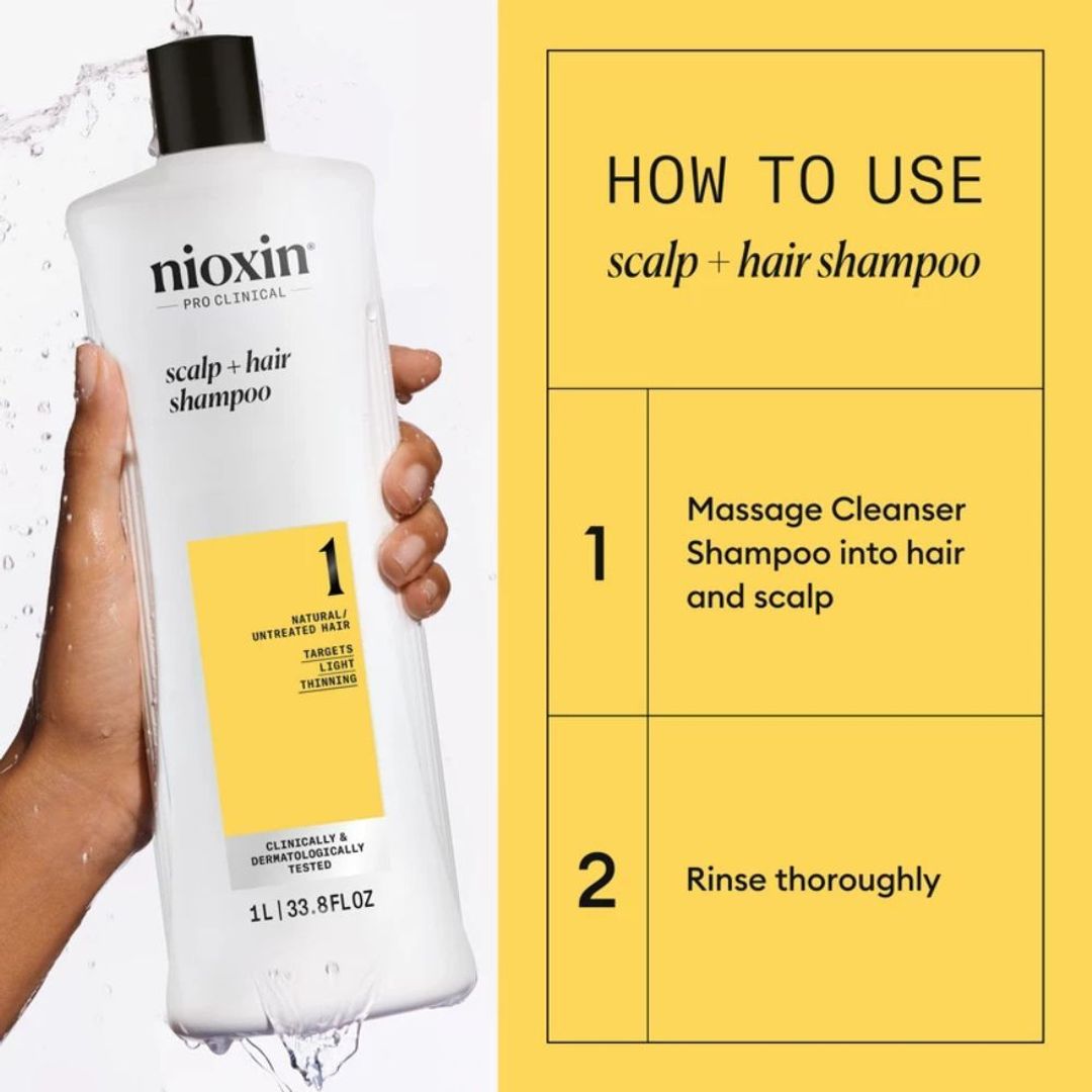 Nioxin System 1 Shampoo - 1000ml