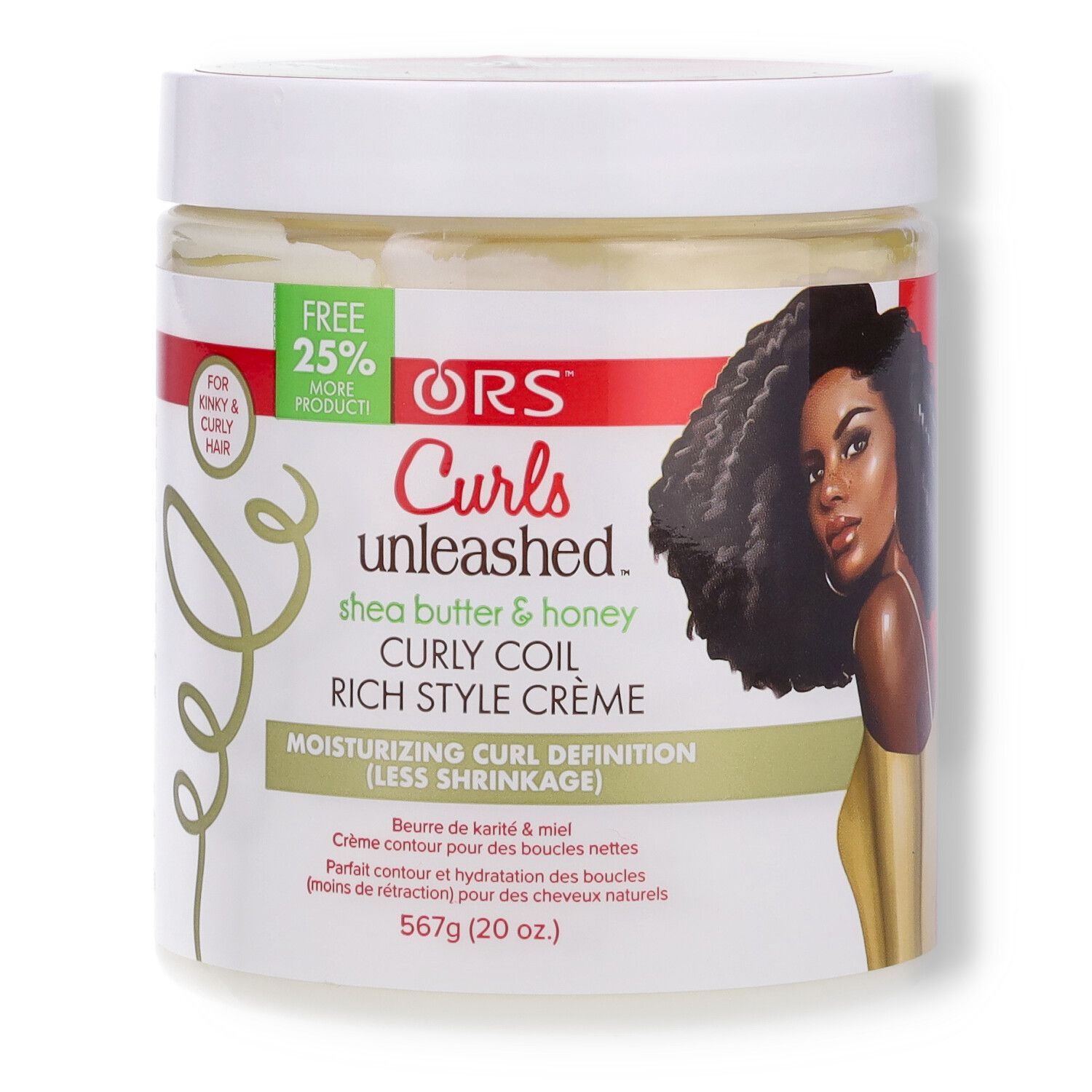 ORS Curls Unleashed Shea Butter & Honey Curl Defining Crème - 16oz