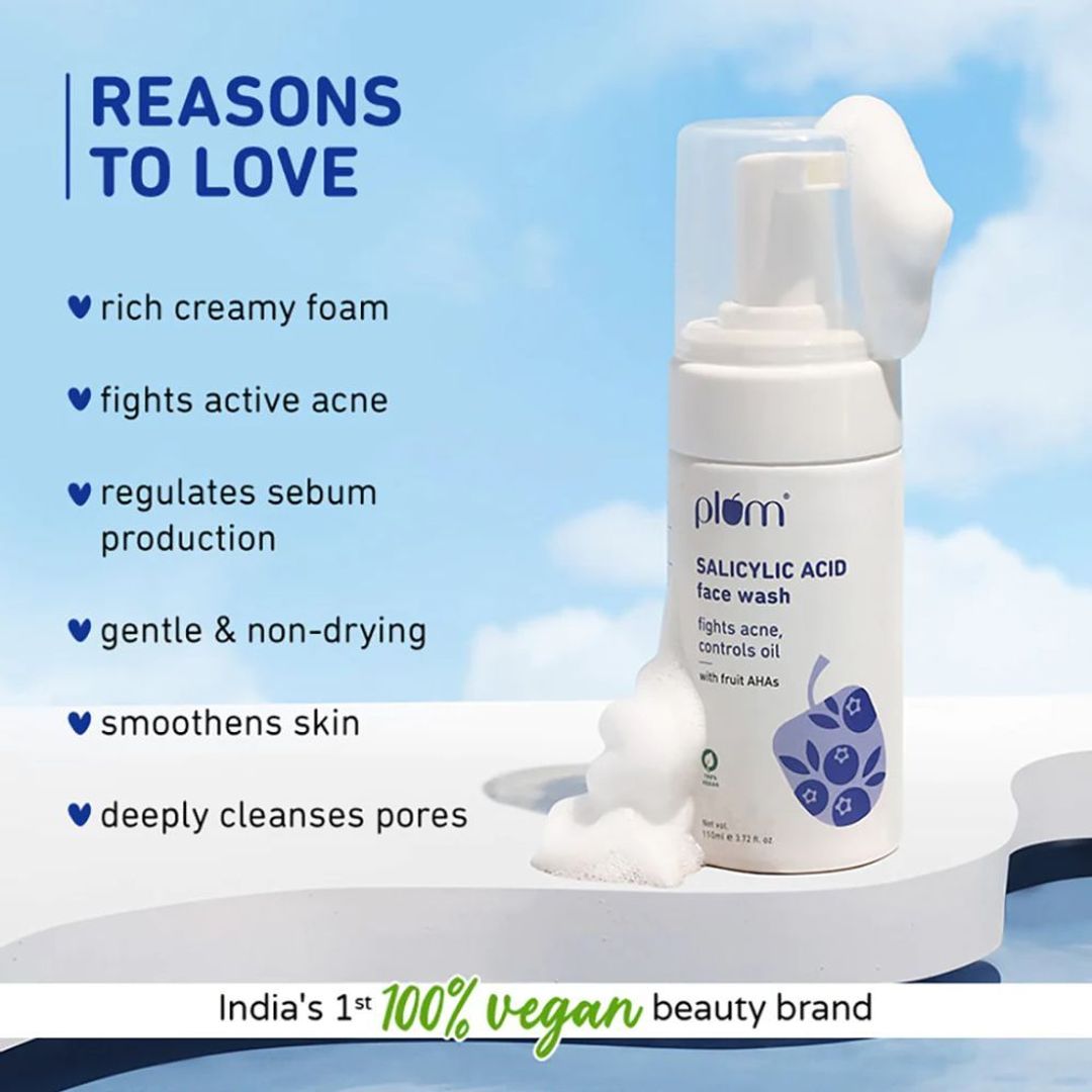Plum 1% Encapsulated Salicylic Acid Foaming Face Wash - 110ml