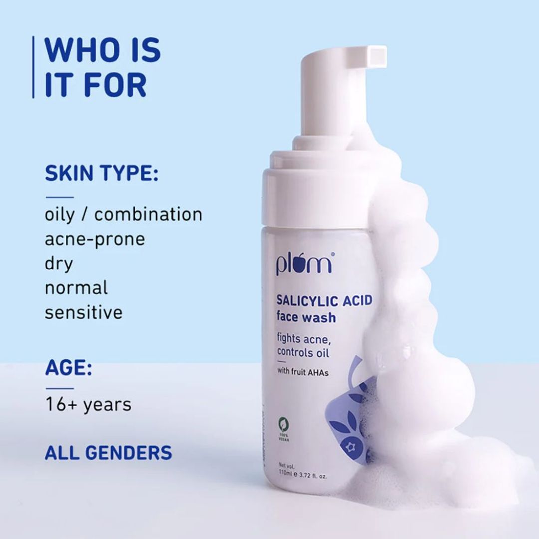 Plum 1% Encapsulated Salicylic Acid Foaming Face Wash - 110ml