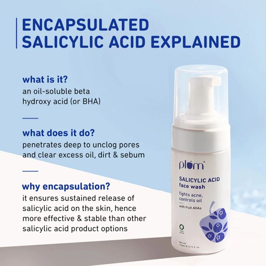 Plum 1% Encapsulated Salicylic Acid Foaming Face Wash - 110ml