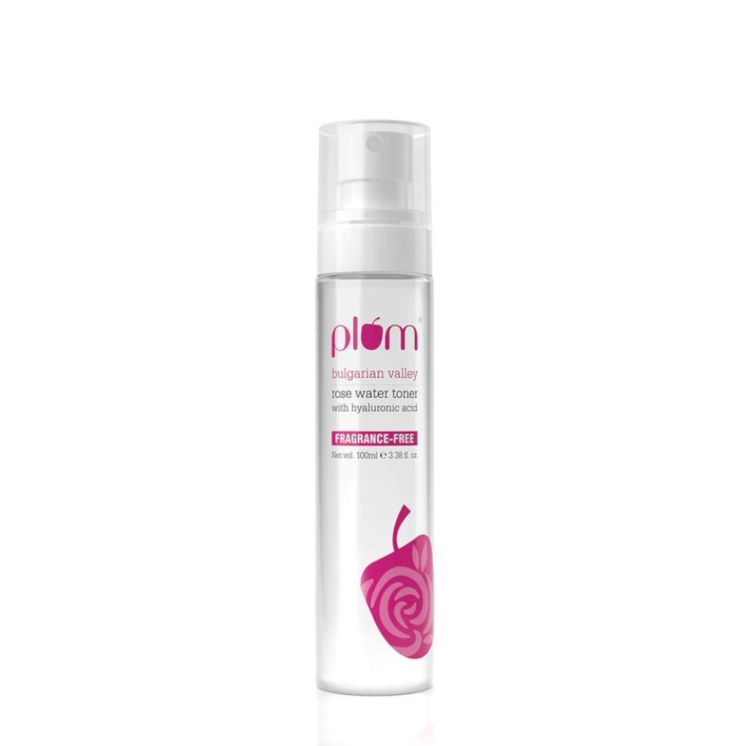 Plum Bulgarian Valley Rose Water Toner With Hyaluronic Acid & Rose Extracts - 100ml
