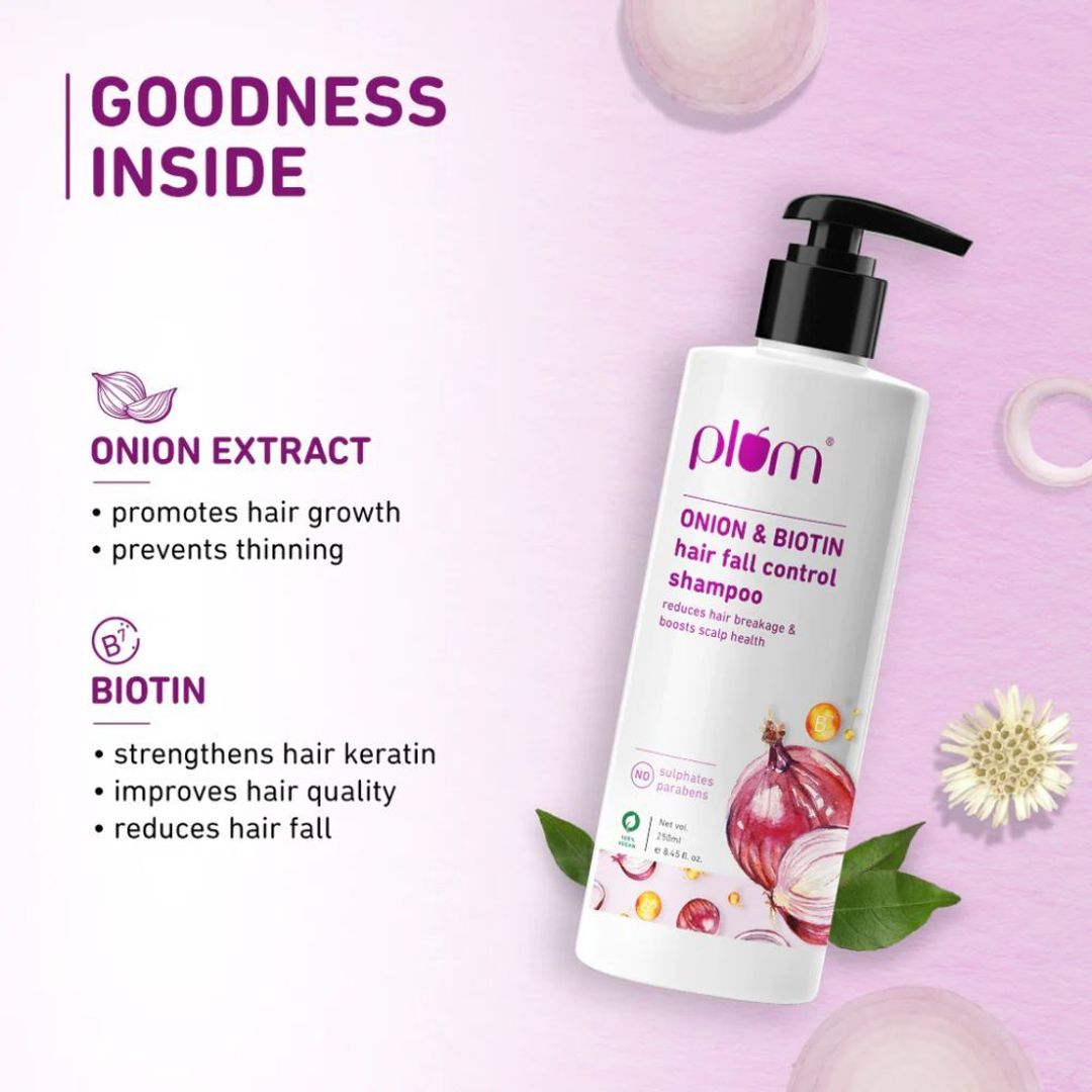 Plum Onion & Biotin Hair Fall Control Shampoo - 250ml