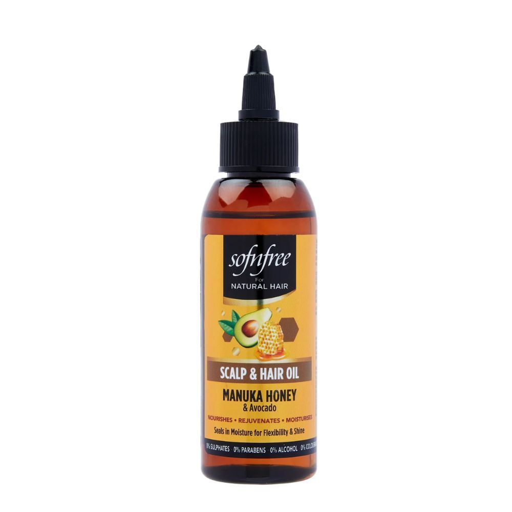 Sofn'Free For Natural Hair Manuka Honey and Avocado Hair & Scalp Oil - 100ml