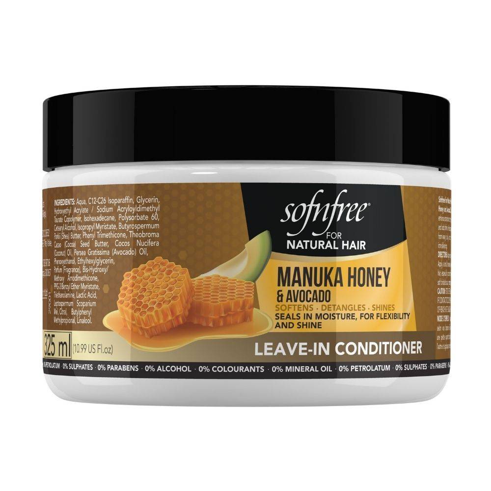 Sofn'Free For Natural Hair Manuka Honey and Avocado Leave In Conditioner - 325ml