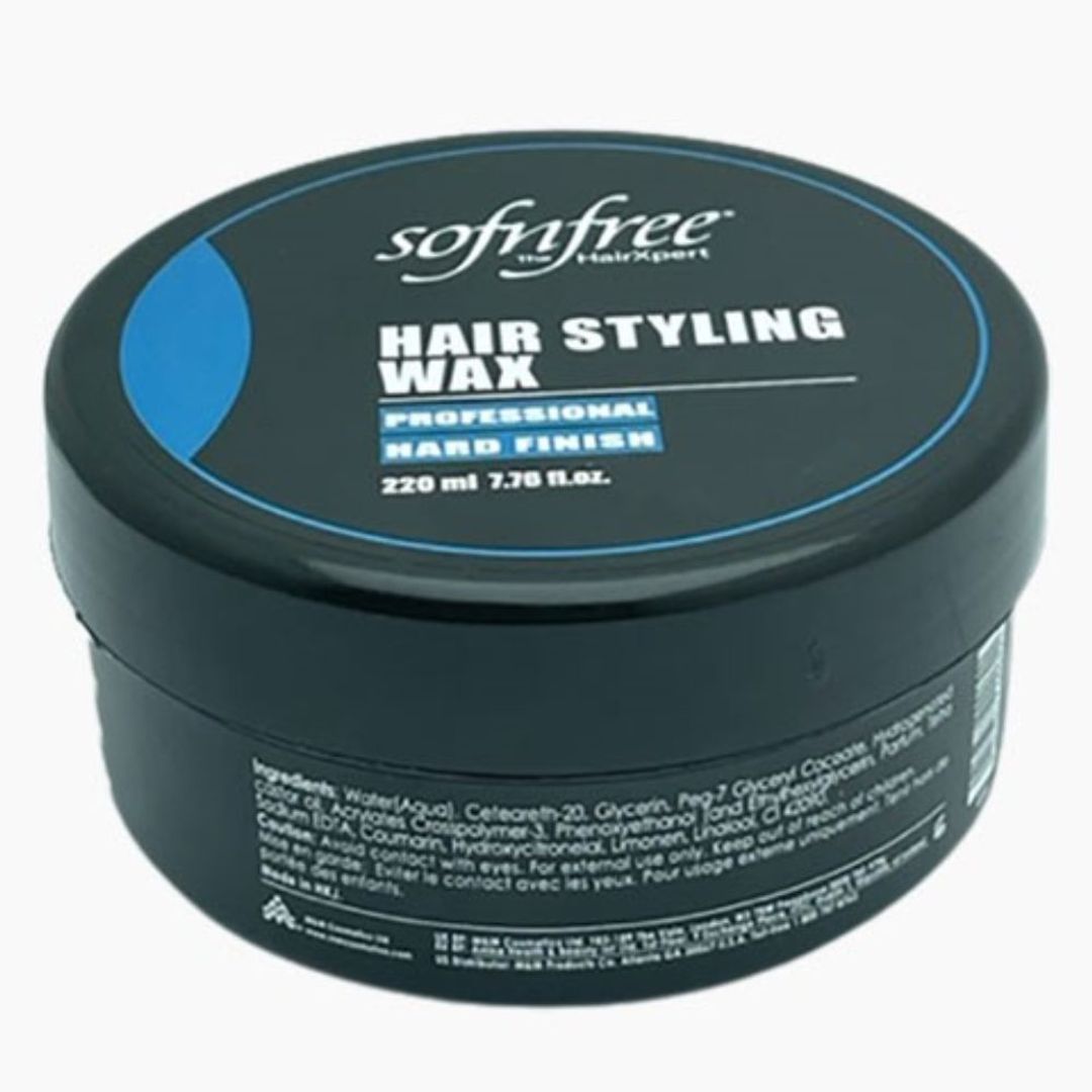 Sofn'Free Hair Styling Wax Hard Finish - 220ml