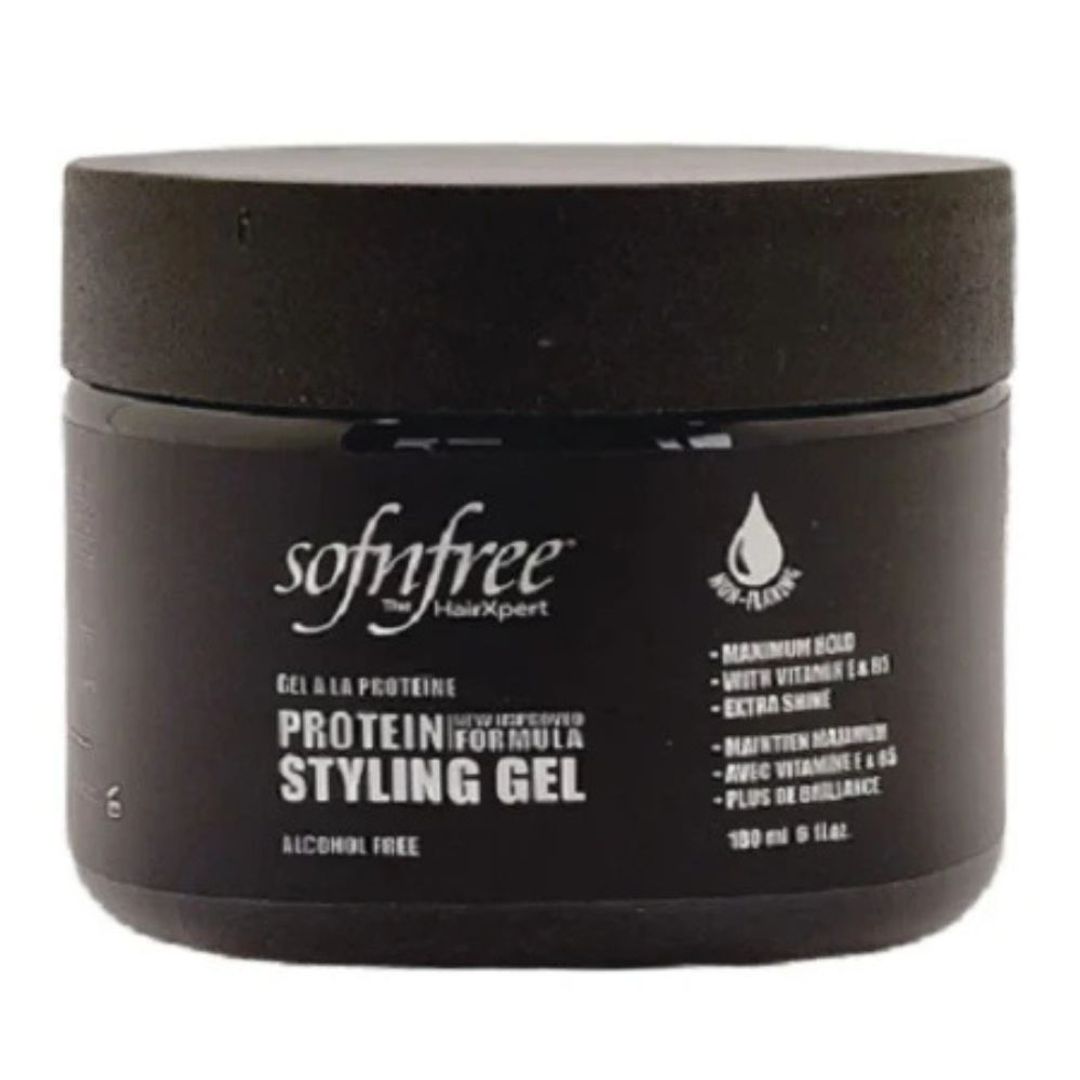 Sofn'Free Protein Styling Gel Black - 170g