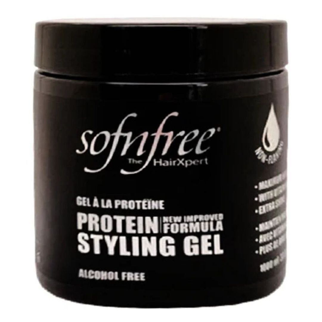 Sofn'Free Protein Styling Gel Black - 454g