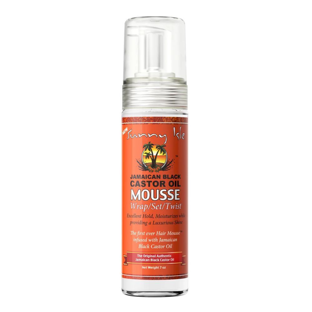 Sunny Isle Jamaican Black Castor Oil Mousse Wrap,set,twist - 7oz