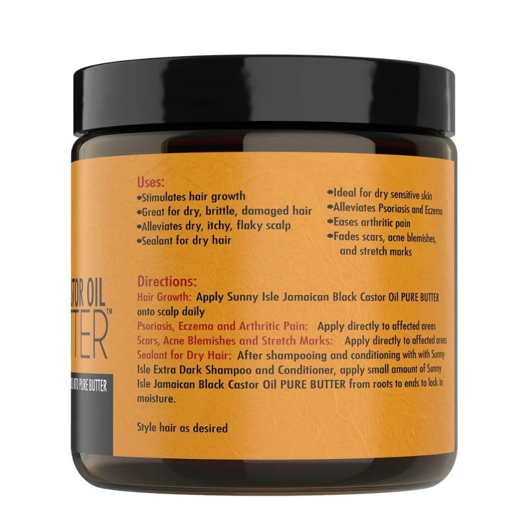 Sunny Isle Jamaican Black Castor Oil Pure Butter - 4oz
