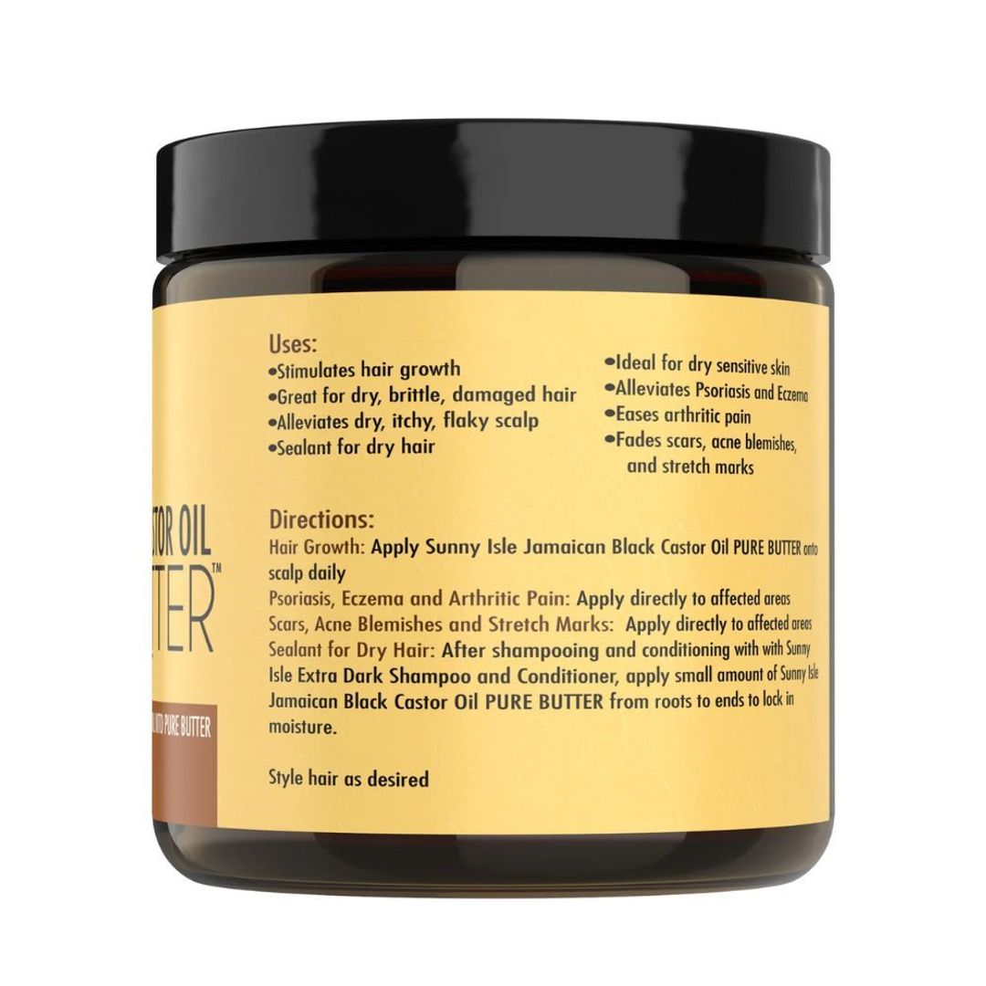 Sunny Isle Jamaican Black Castor Oil Pure Butter With Coconut Oil - 4oz