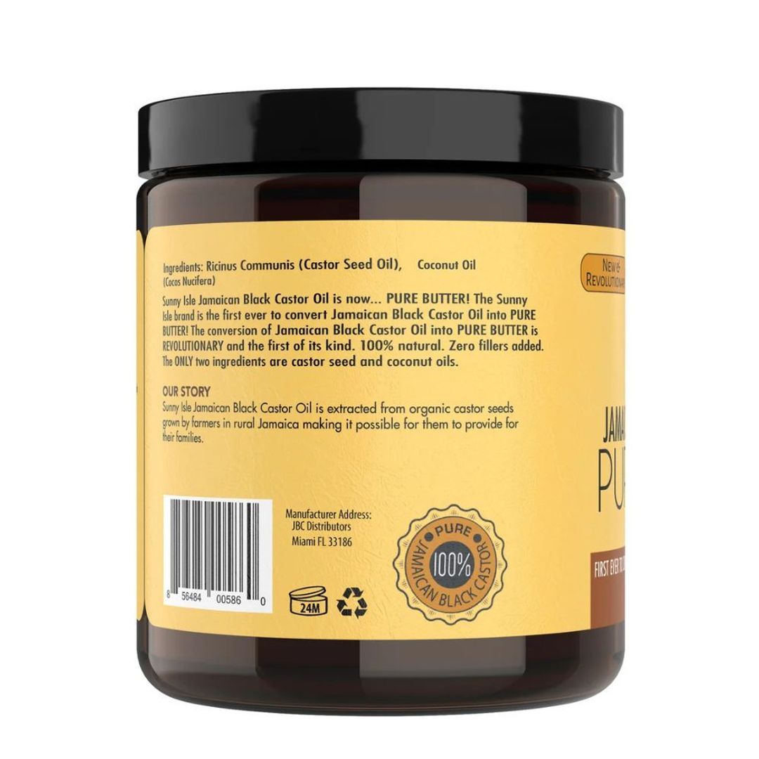 Sunny Isle Jamaican Black Castor Oil Pure Butter With Coconut Oil - 8oz