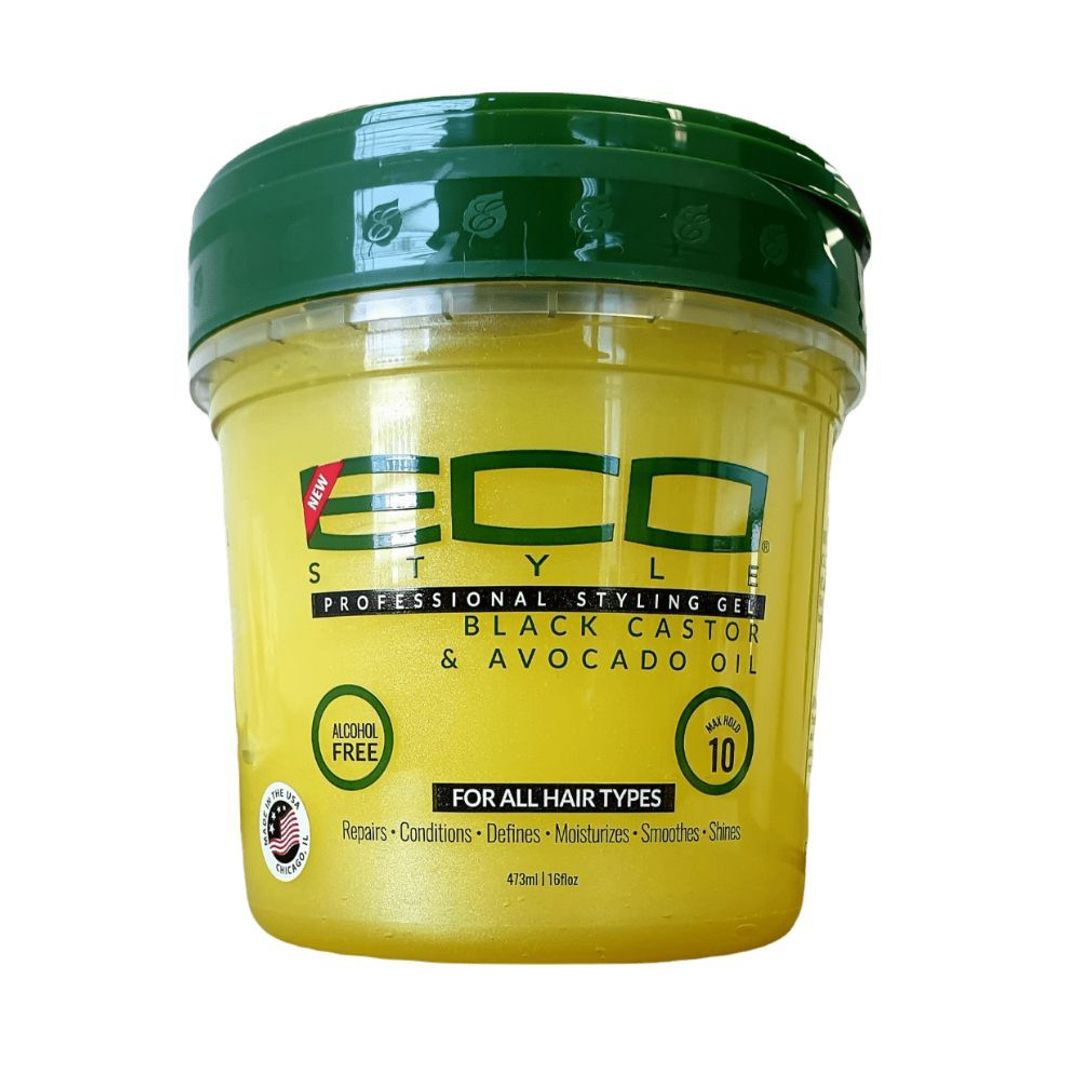 Eco Styler Black Castor And Avocado Oil Gel - 16oz