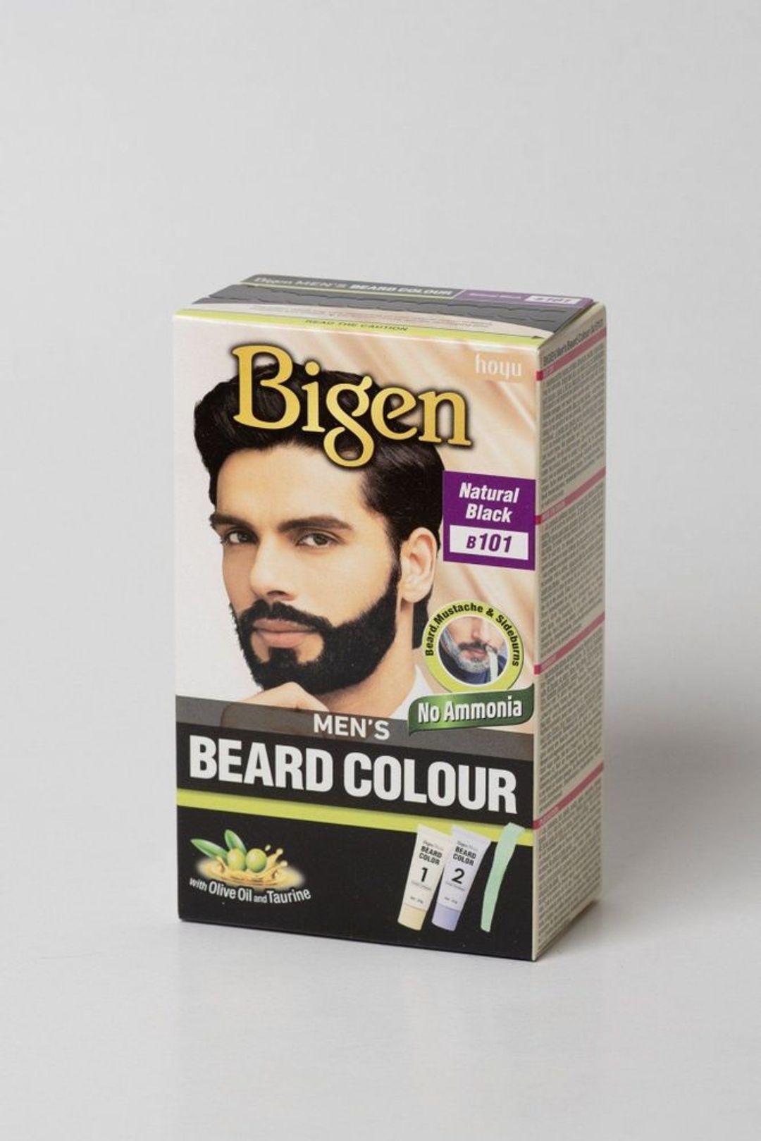 Bigen Mens Beard Colour Natural Black B101 Cosmetize Uk 0234