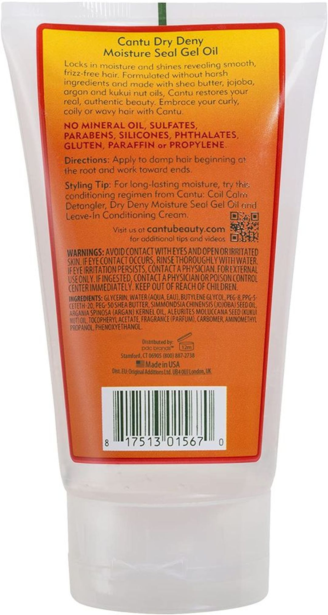 Cantu Shea Butter Dry Deny Moisture Seal Gel Oil For Natural Hair - 142g