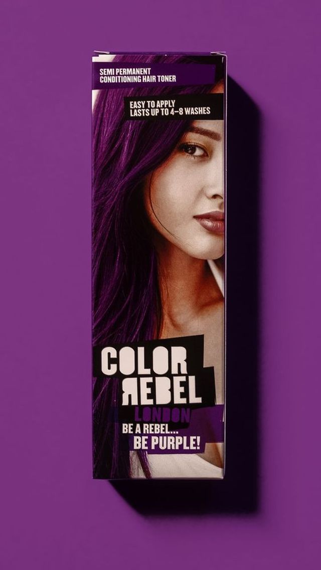 Color Rebel Semi Permanent Conditioning Hair Toner Be Purple