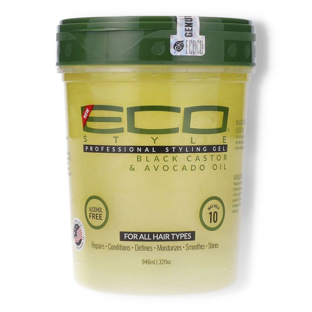 Eco Styler Black Castor And Avocado Oil Gel - 32oz