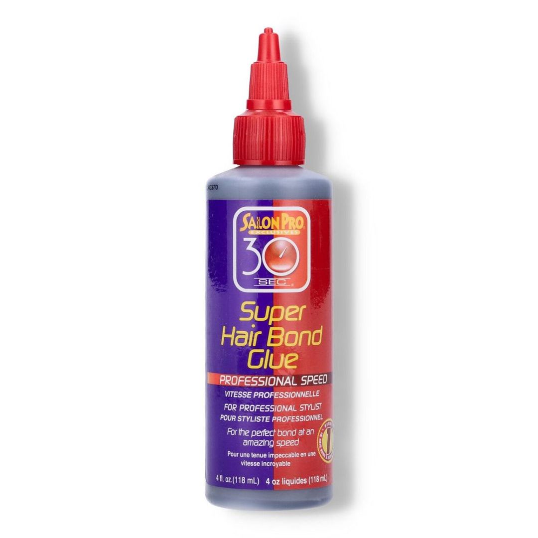 Salon Pro 30 Sec Super Hair Bonding Glue - Black - 4oz