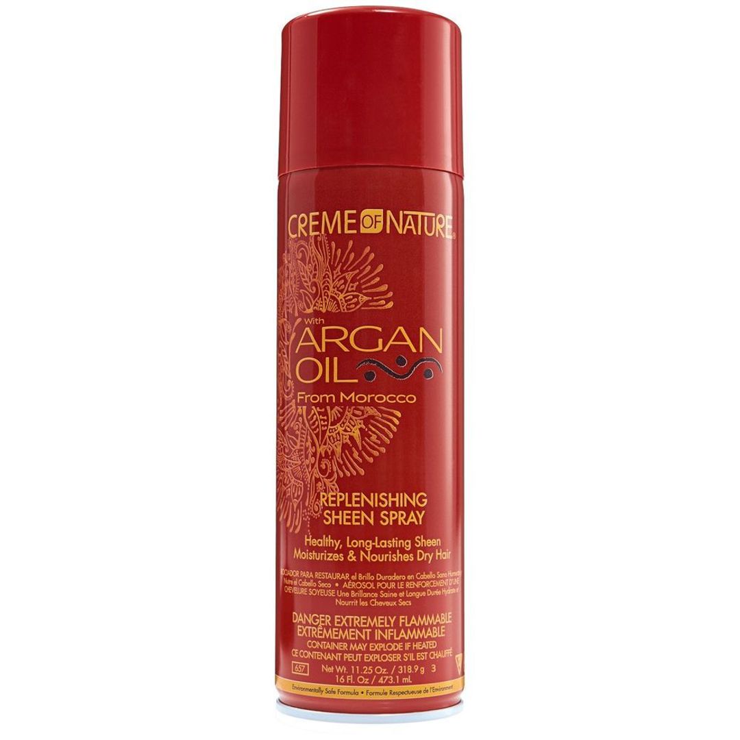 Creme Of Nature Argan Oil Replenishing Sheen Spray - 16oz