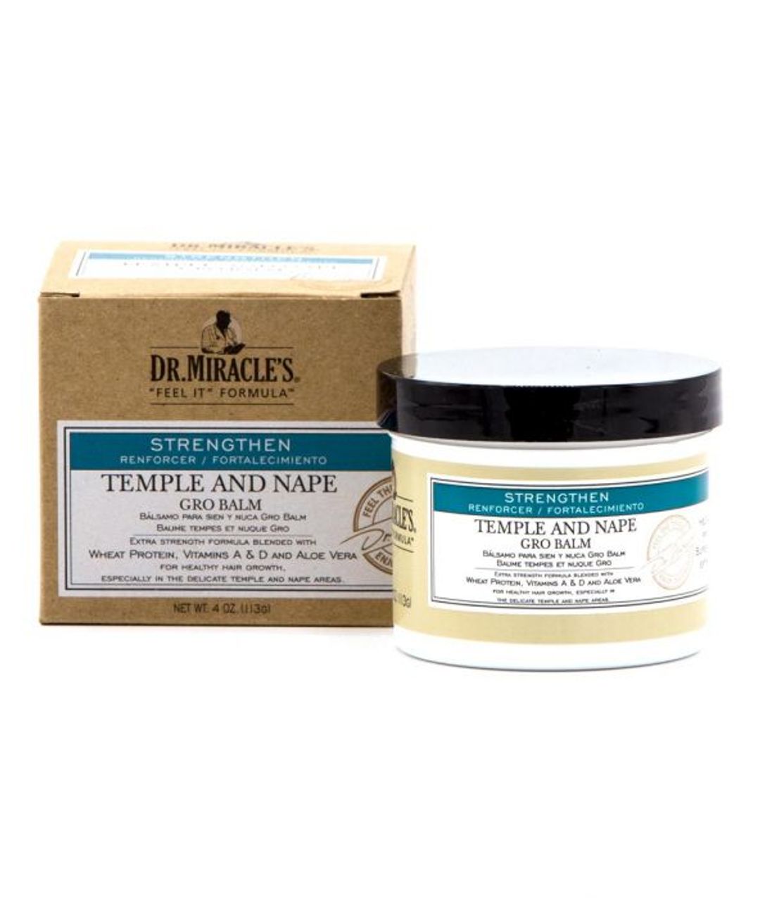 Dr. Miracle's Temple And Nape Gro Balm 4oz - Regular