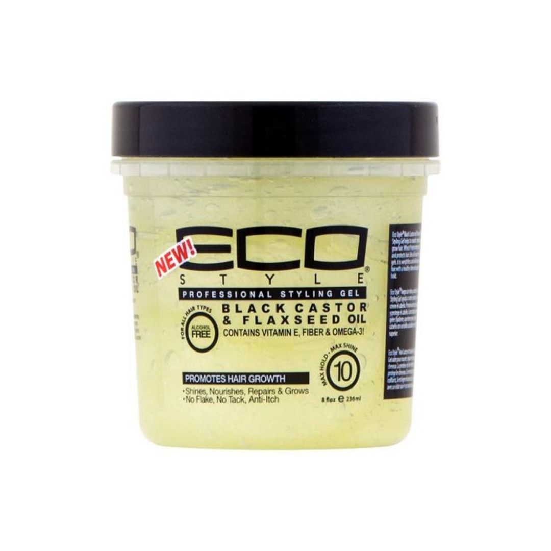 Eco Style Black Castor & Flaxseed Oil Styling Gel - 8oz