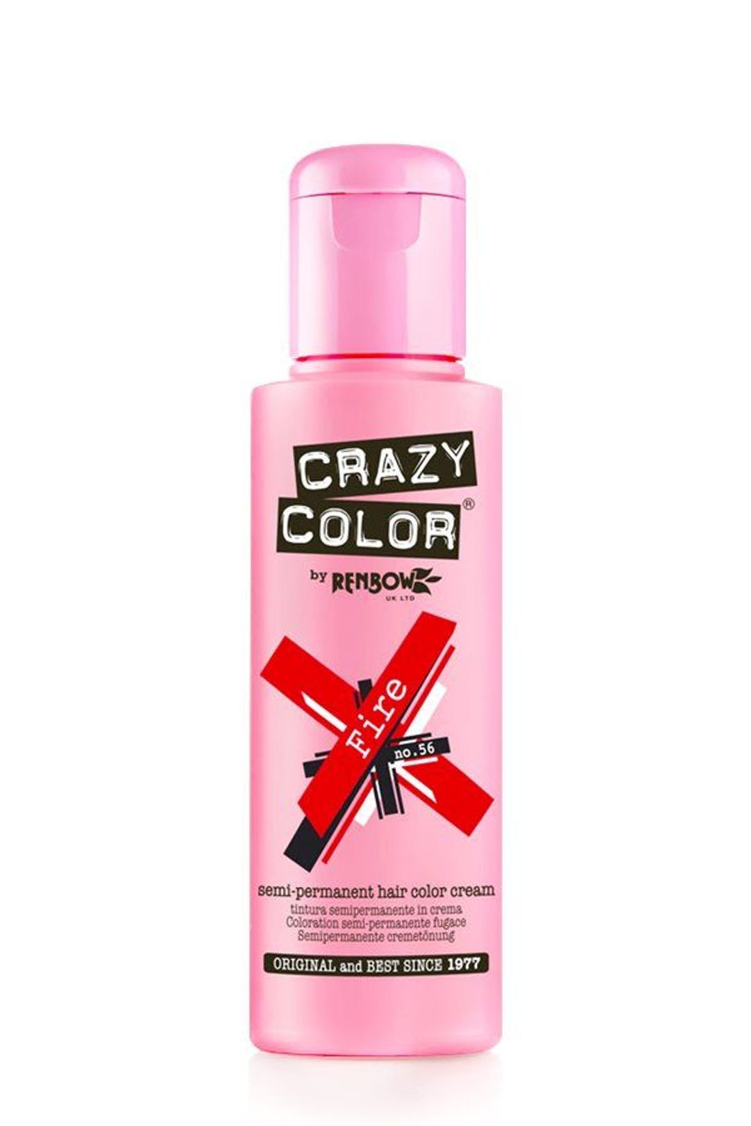 Crazy Color Semi Permanent Hair Color Cream - Fire