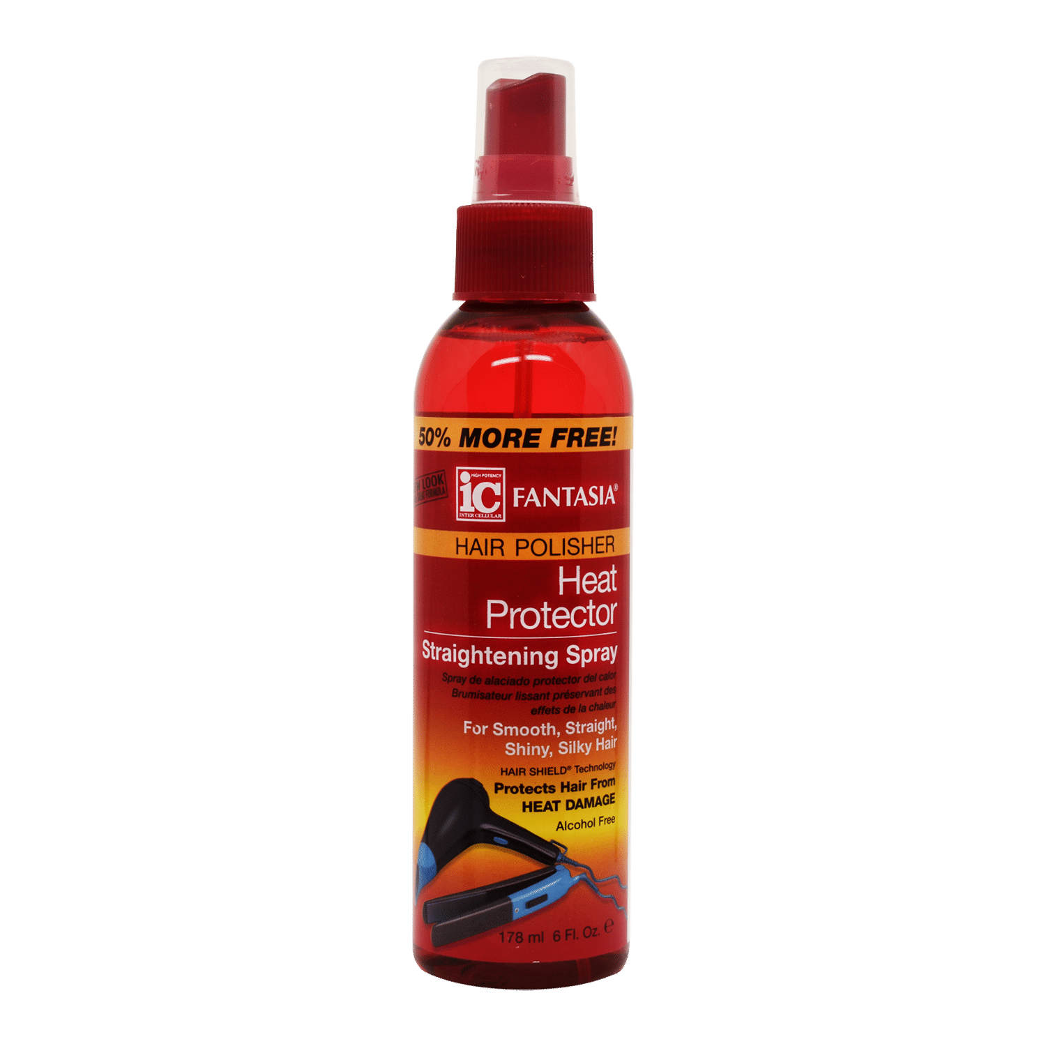 IC Fantasia Heat Protector Straightening Spray - 6oz