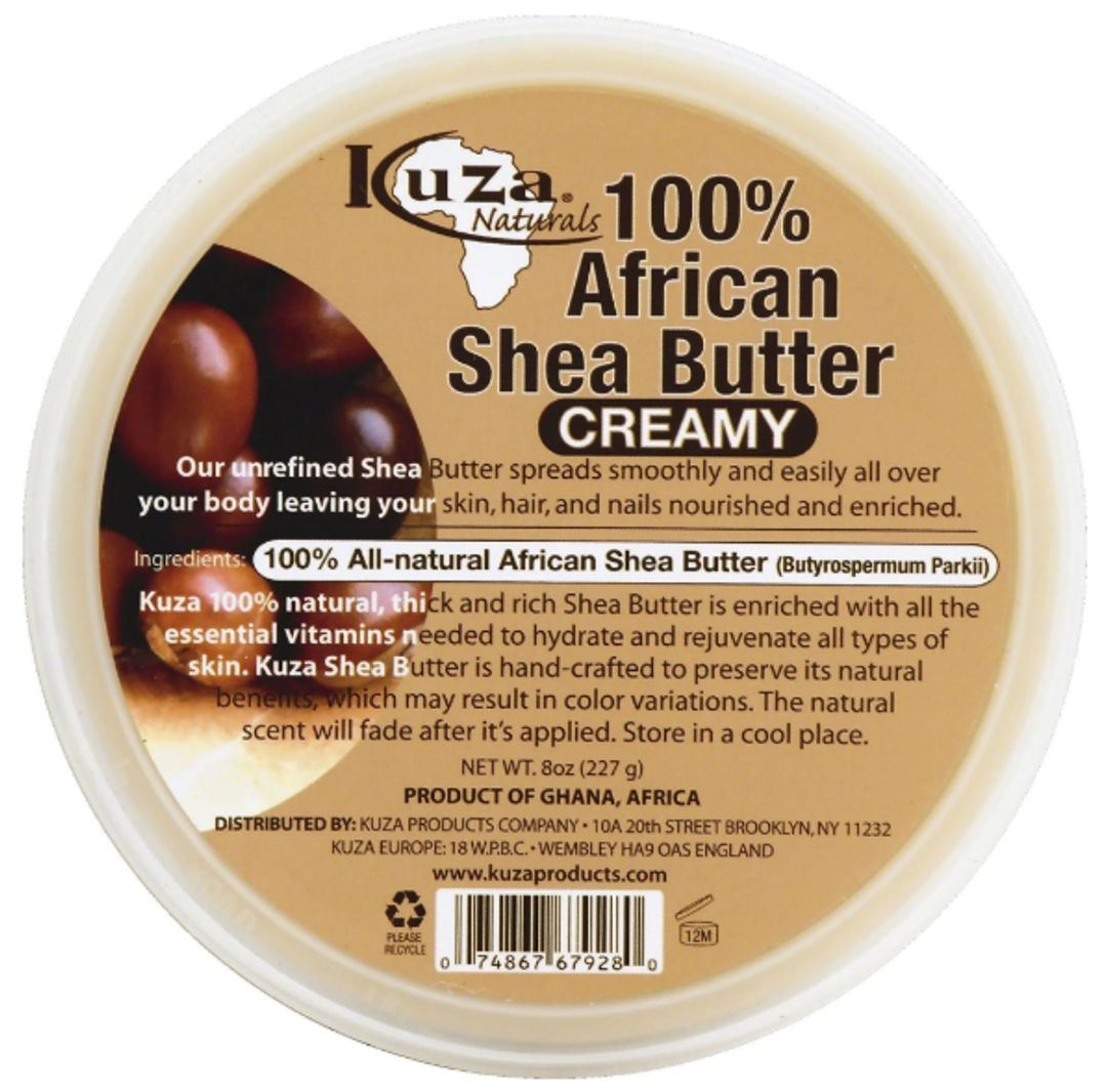 Kuza 100% African Shea Butter White Creamy - 8oz