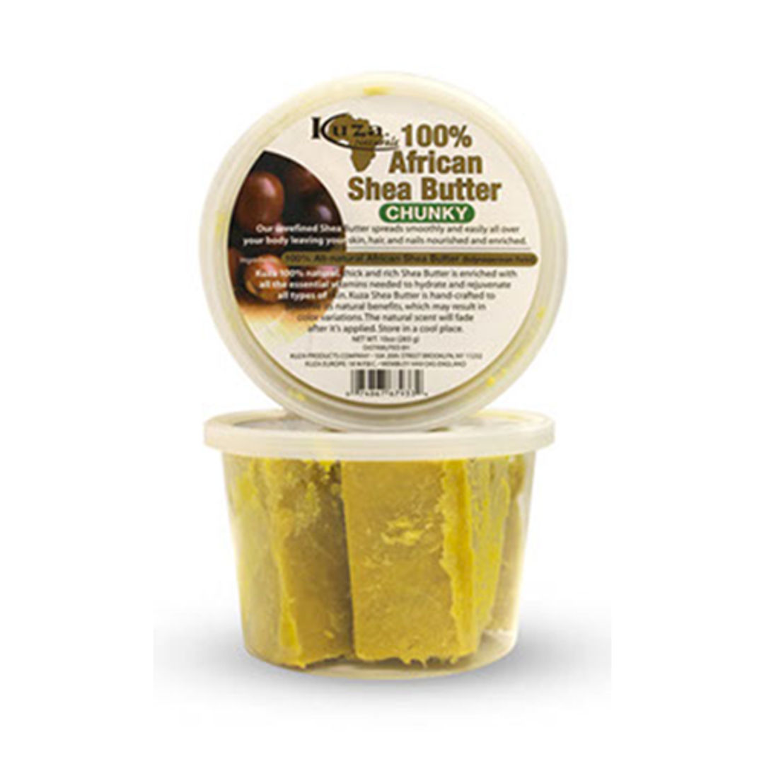 Kuza 100% African Shea Butter Yellow Chunky - 10oz