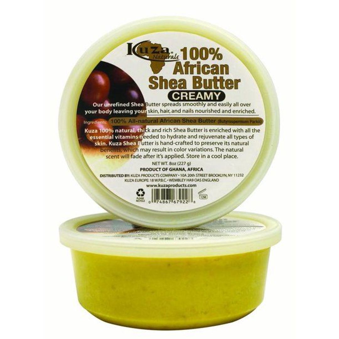 Kuza Naturals 100 African Shea Butter Yellow Creamy - 8oz