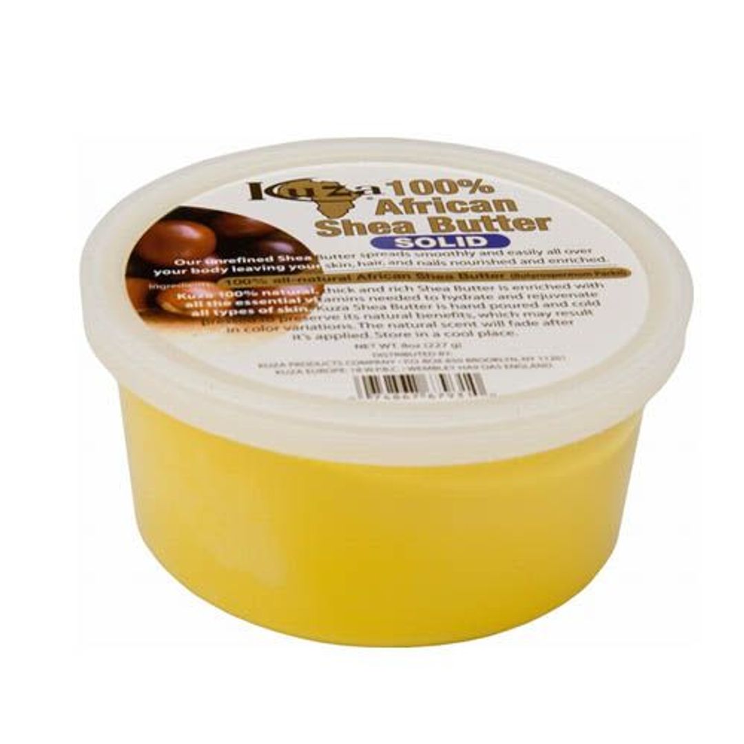 Kuza 100% African Shea Butter Yellow Solid - 8oz