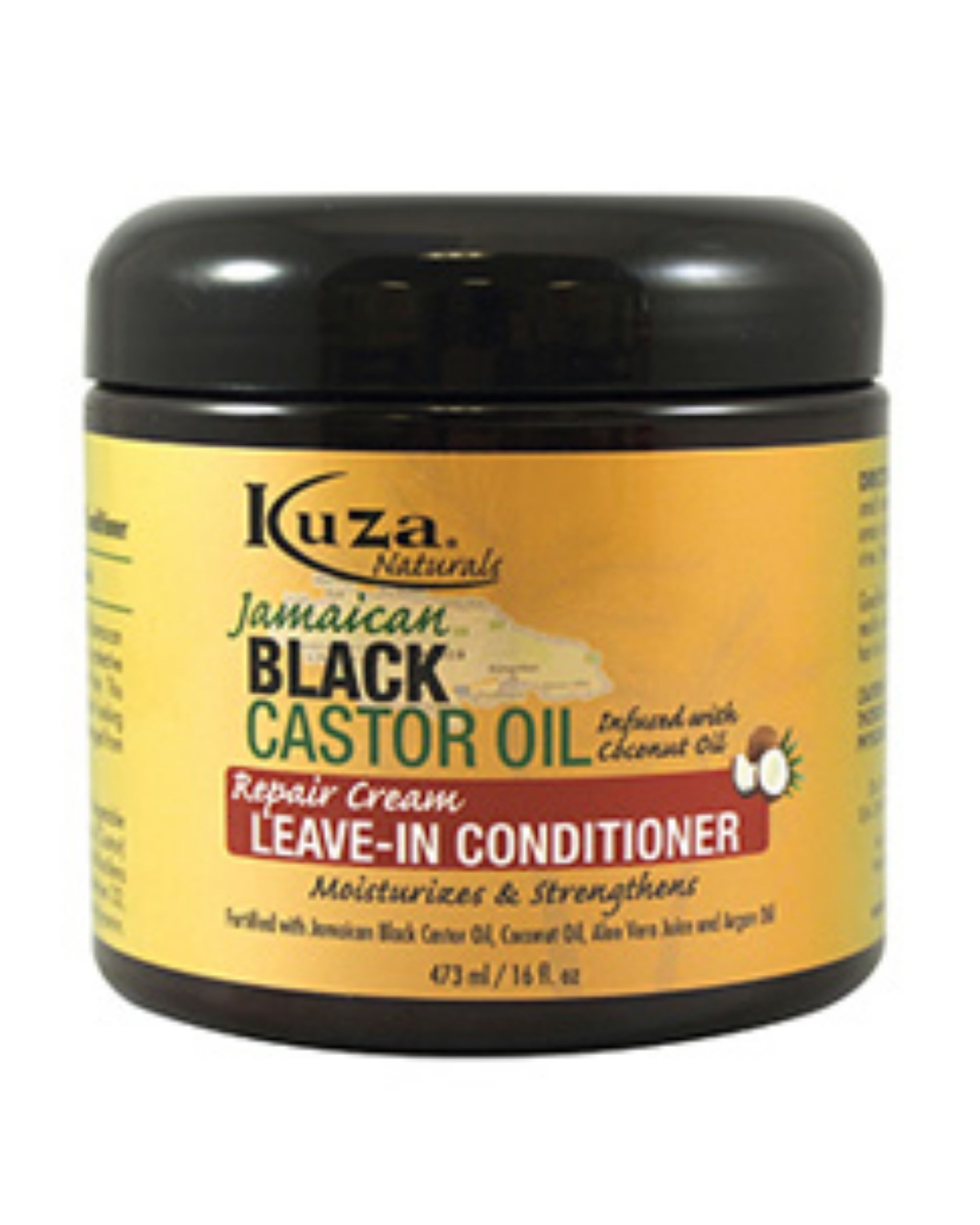 Kuza Naturals Jamaican Black Castor Oil Repair Cream Leave-In Conditioner - 16oz