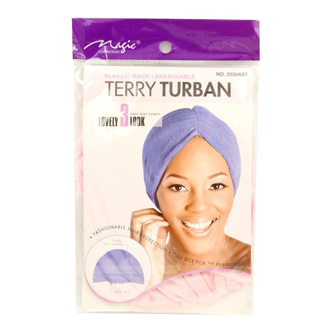 Magic Collection Women's Terry Turban - 2030Ast - Assorted Colors