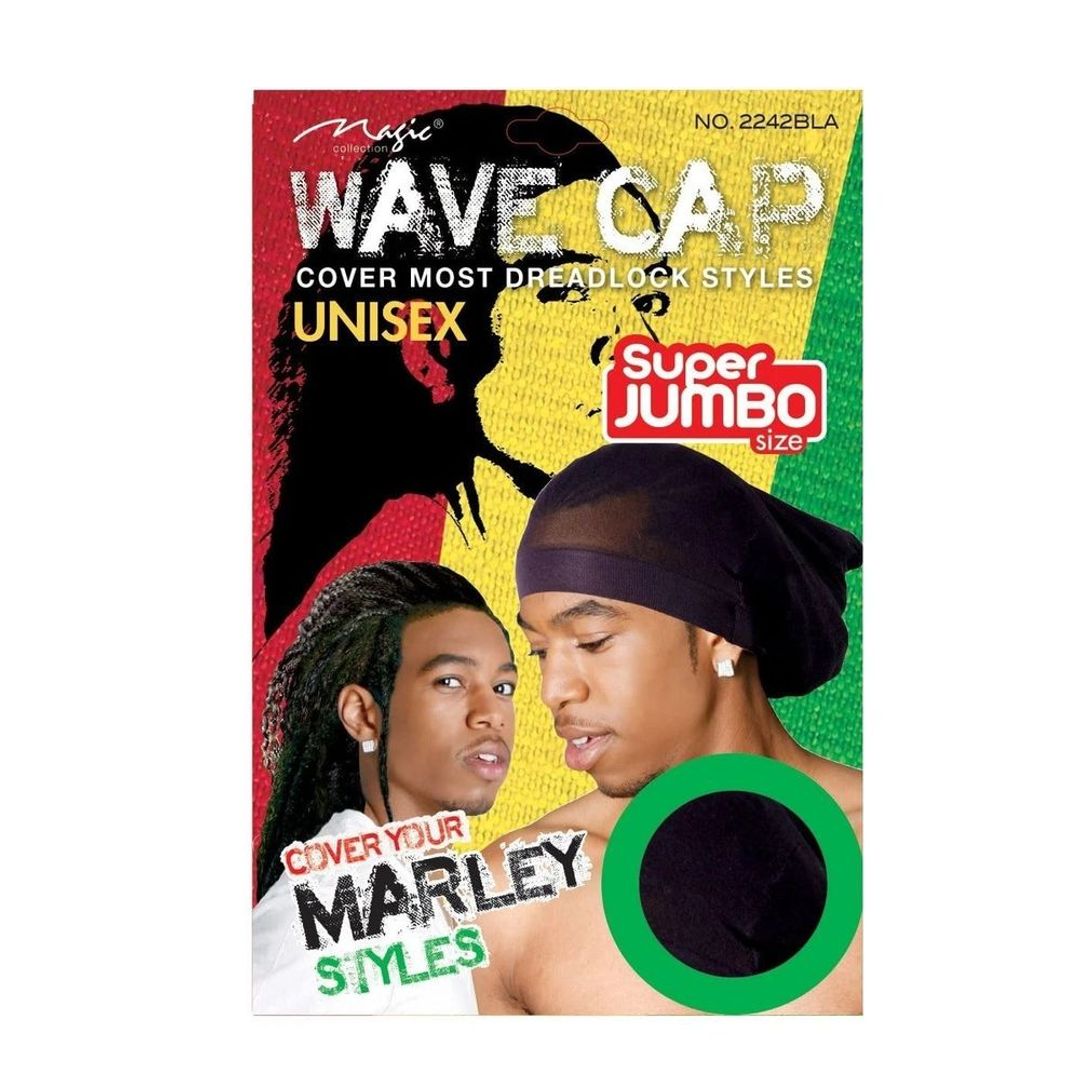Magic Collection Wave Cap Marley Style Black Super Jumbo - 2242bla