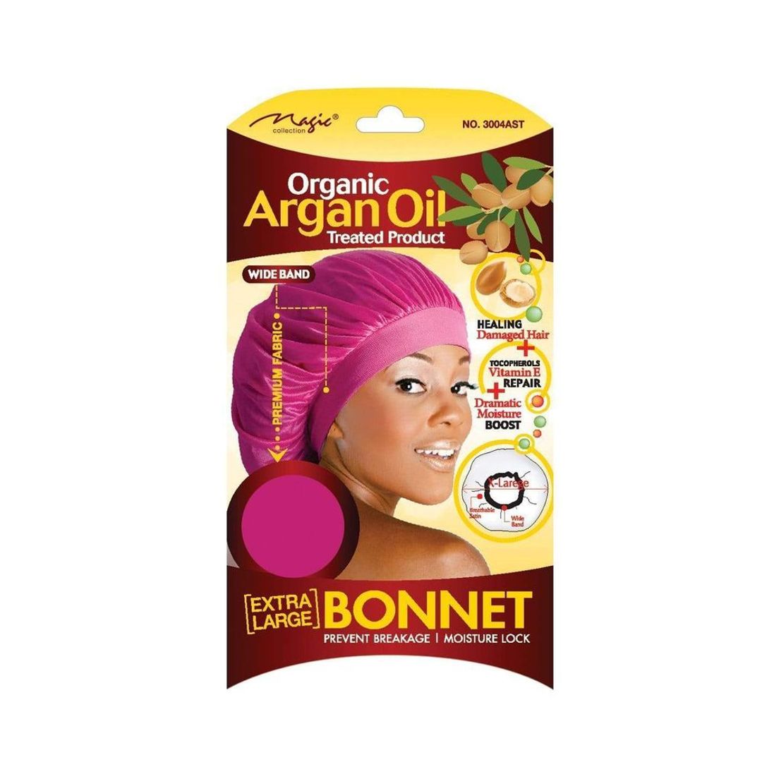 Magic Collection Organic Argan Oil Extra Large Bonnet Assorted Color - 3004ast - Assorted Colors