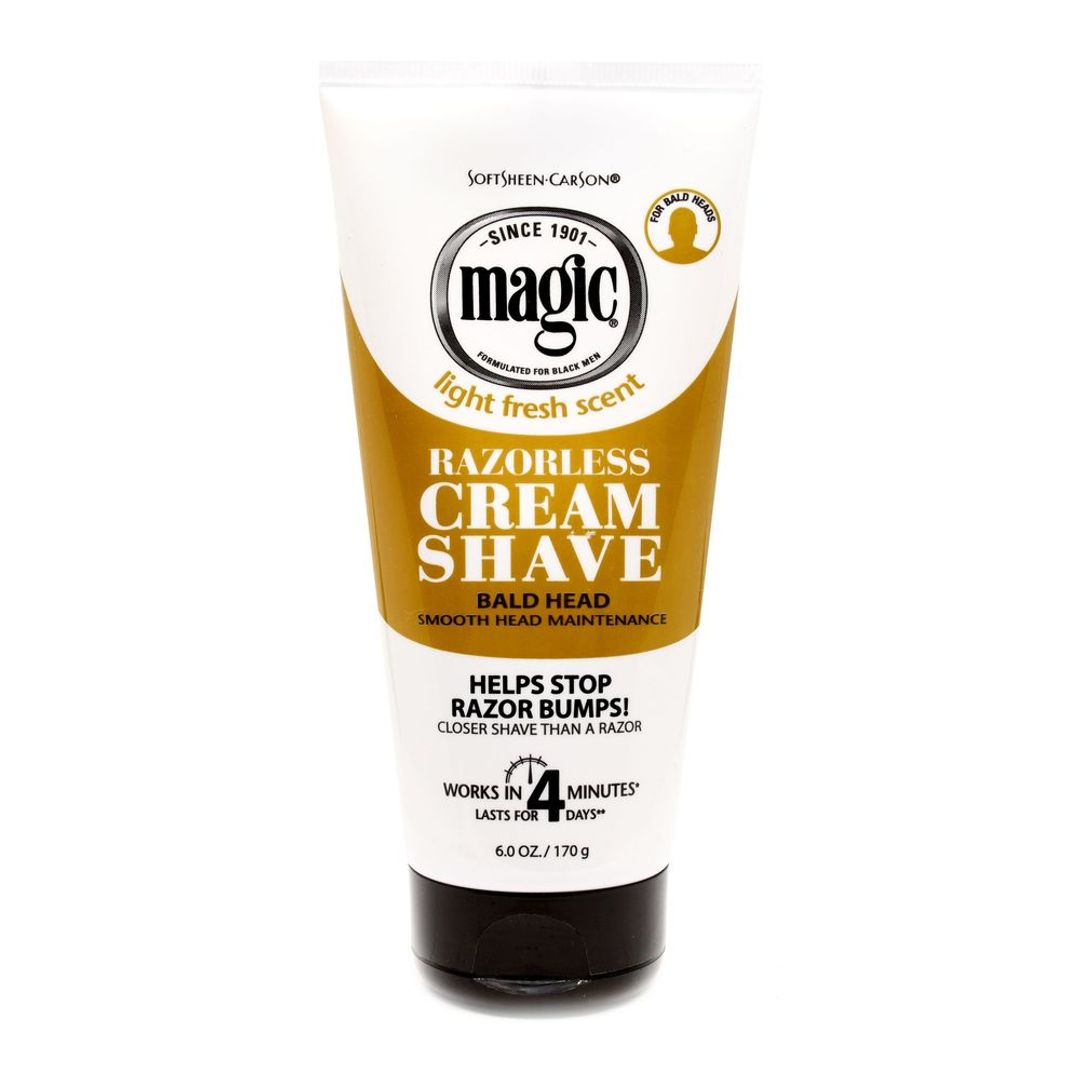 Magic Razorless Cream Shave Smooth For Bald Head Maintenance - 170g