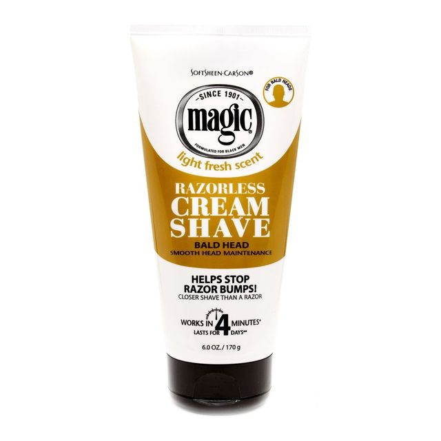 Magic Razorless Cream Shave Smooth For Bald Head Maintenance 170g